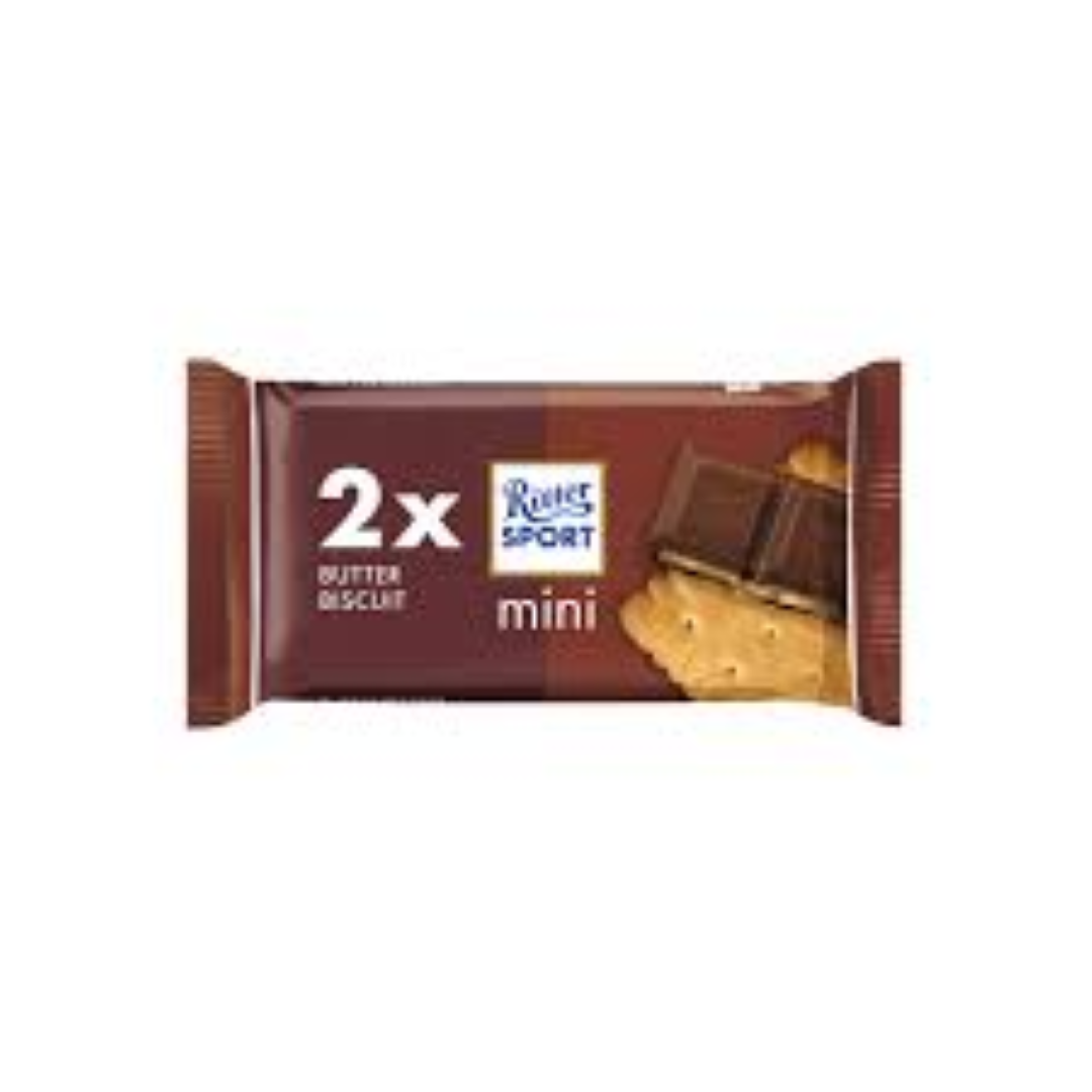 RITTER SPORT MINI 2 PACK BUTTER BISCUIT 33.34G